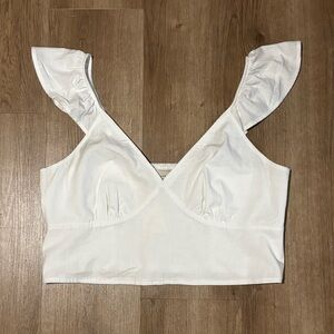 NWT White Crop Top